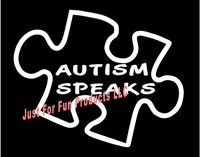 Just For Fun 6 x 4.75 Autism Speaks Puzzle Piece Vinyl Die Cut Decal Bumper Sticker, Windows, Cars, Trucks, laptops, etc