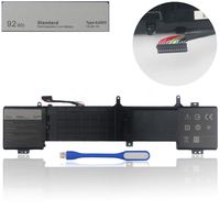 Replacement 6JHDV Battery, Ropwol New Laptop Battery Compatible with Dell Alienware 17 R2 R3 Series, Fits 5046J P43F 6JHDV [14.8V, 92Wh]