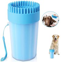 Portable Dog Paw Cleaner Upgrade Dog Cleaning Brush Paw Cleaner for Small/Medium Dogs (New, Blue)