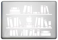 Bookshelf Library MacBook Sticker Decorative Decal is a Shelf Mac Pro Decal. Laptop Sizes 11, 12, 13 and 15 inch. Looks Great with Your Shelf Full of Books Decals. Many Colors-White
