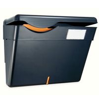 Officemate Security Wall File with Cover (HIPAA) Letter/A4 Size, 13.25 x 4 .75 x 9.75 Inches, Recycled, Black (21473)