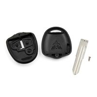 uxcell New 2 Buttons Uncut Key Fob Remote Control Case Shell Replacement for Mitsubishi Galant L200 Outlander Lancer Colt Shogun