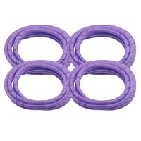 4 Pack MD Premium 8' Cord Cover Prevents Cord Tangling - Purple