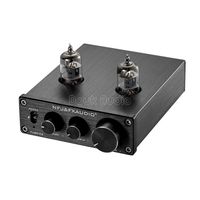 Nobsound Mini 6J1 Vacuum Tube Preamplifier Hi-Fi Stereo PreAmp Treble & Bass & Volume Control (Black)