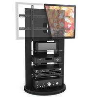 Sonax Zurich Midnight Black TV Mount with Swivel Base for 37-Inch- 52-Inch TVs