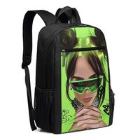 Travel Laptop Backpack Drawing Bi-llie Eili-sh College School Bookbag Computer Bag Casual Daypack For Women Men