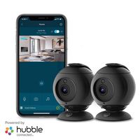 Motorola Focus89B-2 Wireless Indoor Camera for Home-Security Surveillance with Temperature, Sound and Motion Detection, Remote Pan, Tilt, Digital Zoom, Two-Way Talk, 1080p, Night Vision