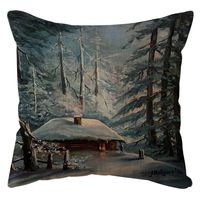 Pgojuni Home Decorative Throw Pillow Case Waist Cushion Throw Cotton Linen Pillow Case Sofa/Couch 1pc 45X45 cm (H)