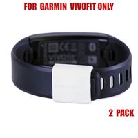 BANDCUFFS Brand Security Loop for Garmin Vivofit; Select Your Color; 2-PACK (Simple White)