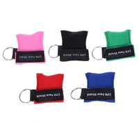 SUPVOX CPR Mask Kit Keyring Emergency Survival Mask Pocket Mask Portable Disposable Travel 10pcs