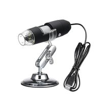 Baugger Digital Zoom Microscope,USB Magnifier with Endoscope 8-LED Light Magnifying Glass 1000X Magnification with Stand