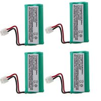 2.4V 2 AAA 800mAh Ni-MH Cordless Home Phone Battery for Uniden BT101 BT-1011 BT1011 BT-1018 BT1018 VTech AT&T/Lucent BT184342 BT-184342 BT284342 BT-28433 BT6010 BT8000 BT8001 BT8300 AT&T (Pack of 4)
