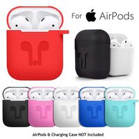 WensLTD for AirPods Silicone Case Cover Protective Skin for Apple Airpod Charging Case (Red)
