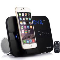 dpnao 5 in 1 iPhone Charger Dock Station with Alarm Clock FM Radio