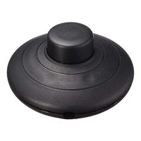 Ecosin Black In line Lamp Foot Switch Push Power Pedal Light Foot Switch