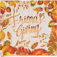 Creative Converting 331986 Friendsgiving Napkins, Orange