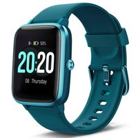 Lintelek Smart Watch, Full Touch Screen Smartwatch, 1.3 Inch Fitness Tracker with HR Monitor, Sleep Tracker, Stopwatch, IP68 Waterproof Fitness Watch Compatible with iOS, Android for Men, Women, Kids