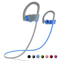 Bluetooth Headphones, Letsfit Wireless Headphones, IPX7 Waterproof Sports Earphones Gym Running, HD Stereo Headset w/Mic, 8 Hours Battery Noise Cancelling Bluetooth Earbuds