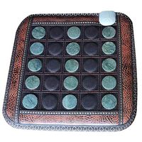 Heating Pad, Far Infrared Natural Jade Pad Negative Ion Cushion, for Pain Relief Warm in Office Chair Adjustable Temp Summer (45x45 cm)