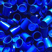 SqueezeTops 8 DRAM BLUE Pop Top Bottle Vial Stash Containers (100, BLUE - Opaque ( Solid ))