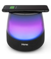 iHome iBTW750 Color Changing Bluetooth Speaker with Passive Subwoofer and Built in Qi-Certified Wireless Charging Pad