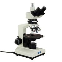 OMAX 40X-1500X Trinocular Polarizing Microscope with Quadruple Nosepiece and Bertrand Lens