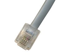 RiteAV - 85FT (25.9M) RJ11 Male to RJ11 Male 6P4C Phone Line Cord - Gray