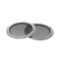 GUINV 2PCS Speaker Grills 3" Protective Subwoofer Frame Grille Cover Steel Mesh Decorative Circle DIY Accessories