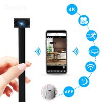 Hidden Camera WiFi Spy Camera, Security Camera HD 4K Nanny Cam with Night Vision Mini Camera, Small Camera 2500mAh Chargeable Battery DIY Camera, Motion Detection Remote Vision via iPhone/ Android/ PC