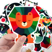 100PCS Cartoon Animal Decal Stickers Cute Waterproof Kids Stickers for Water Bottles, Laptop, Skateboard, Bicycle, Luggage