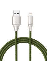 Xcentz Lightning Cable 3ft, MFi Certified Lightning Charger Cable for iPhone, Premium Double Nylon Braided Fast Charger Cord for iPhone X/XS/XS Max/XR / 8/8 Plus / 7 / 6s, iPad-Green