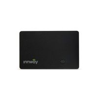 Innway Card - Ultra Thin Rechargeable Bluetooth Tracker Finder. Find Your Wallet, Bag, Backpack, Keys, Laptop, Tablet (Black)