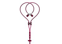 Radiation Protection Air Tube Headset with Earbuds, Built in Microphone & Holder by Vest (Pink)- Certified EMF Protection