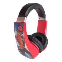 Power Rangers 30332  Kid Safe Over the Ear Headphone with Volume Limiter, Black and Red by Sakar
