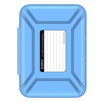 ORICO 3.5" Hard Drive Disk Protection Case/Storage HDD Case Cover, Portable and Anti-Static - Blue