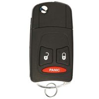 KeylessOption Just the Case Keyless Entry Remote Head Flip Key Combo Fob Shell Replacement For KOBDT04A