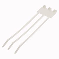 Panduit PL3M2S-L Pan-Ty Marker Flag Tie, Wrap Type, Standard Cross Section, 50lbs Min Tensile Strength, 1.75" Max Bundle Diameter, .87 x 1.79" Marker Write On Area, .052" Thickness, .185" Width, 7.4" Length (Pack of 50)