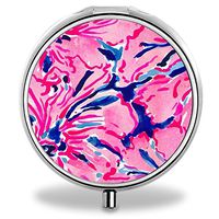 Pill Box, Flower Portable 3 Slots Pill Medicine Organizer Case