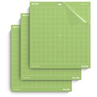 Nicapa StandardGrip Cutting Mat for Cricut Explore Air 2 Maker(12x12 inch,3 Pack) Standard Adhesive Sticky Green Quilting Cricket Cut Mats Replacement Accessories for Cricut
