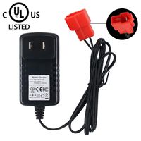 6V Kids Ride On Car Charger, 6 Volt Battery Charger for BMX X6 Kid TRAX Disney GMC Dinsney Wal-Mart Kid TRAX Moto ATV Quad Disney Ride On Car Red Square Plug