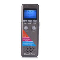 Shareezone 8gb 1.8" 700 Long Standby 350 Hours Digital Voice Recorder with Mp3 Playing Dictaphone for Record Telephone Conversation Gray