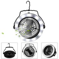 Camping Lantern, Camping Fan Light,Portable Lightweight LED Tent Light with Ceiling Fan and Hook, USB Powered or Battery Operated,for Truck Tent, Fishing, Emergencies, Hurricanes,Outages,Survival Kit
