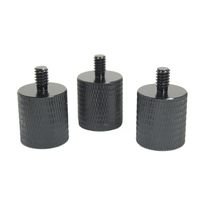 Livestream Gear - 5/8 Female to 1/4" Male Screw Reducers (3pc). Screw Converts Threading for Using Accessories with Mic Stands, Tripods, Etc. (5/8 to 1/4" Male (3pc))