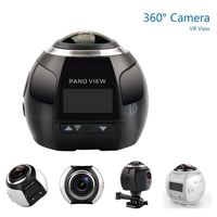 iKNOWTECH 2016 New GBD Wireless 360 Degree Panoramic Camera 3D VR Action Sports Camera Wifi 16MP 4K HD 30fps Waterproof 230° Large Lens Mini DV Player (Black)