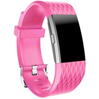 Wensltd Sports Silicone Bracelet Strap Band For Fitbit Charge 2 (hot pink)
