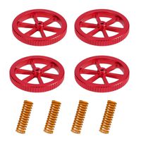 Upgraded 4PCS Creality Aluminum Hand Twist Leveling Nut with 4PCS Hot Bed Die Springs for Ender 3/3 Pro, Ender 5/5 Plus/Pro, CR-10, CR10S/10S Pro, CR 20 3D Printer