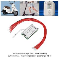Lithium Battery Power Charger Board Module，Acogedor 36V 30A Battery Protection BMS PCB Board for 10 Series Cell Li-ion Batteries，3.7V Ternary Batteries, Manganese Acid Batteries Cobalt Acid Batteries
