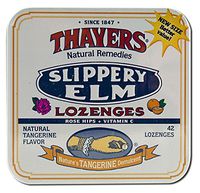 2 Savers Package:Thayer's Rose Hips Tangerine Slippery Elm LOzenges (10x42 ct)
