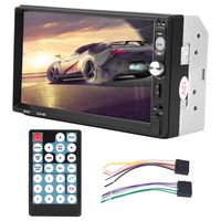 Cuque 7 Inch 2 Din 32G HD Bluetooth Digital Touch Screen Car Radio MP5 Player Car Stereo MP5 Player FM Radio AUX Support Wireless Bluetooth Connection Hand Free Phone Call with Remote Control