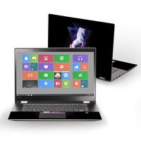 MightySkins Skin Compatible With Lenovo Flex 5 14" (2017) - Unicorn Rave | Protective, Durable, and Unique Vinyl Decal wrap cover | Easy To Apply, Remove, and Change Styles | Made in the USA